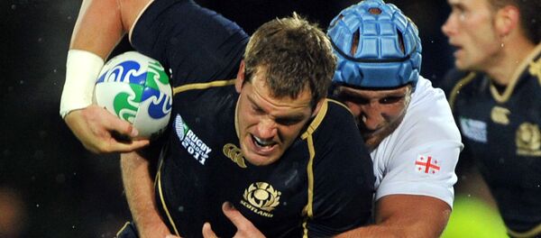 Матч по регби между сборными Грузии и Шотландии в 2011 году в борьбе за Кубок мира, архивное фото - Sputnik Грузия