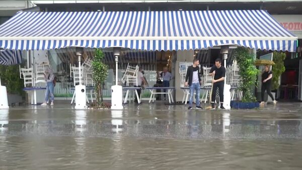 Мощное наводнение в Салониках - Sputnik Грузия