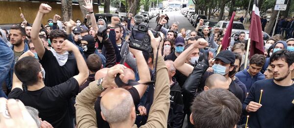 კონტრაქციის მონაწილეები რუსთაველის გამზირზე - Sputnik საქართველო