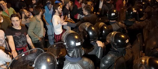 აქცია რუსთაველზე აქცია რუსთაველზე - Sputnik საქართველო