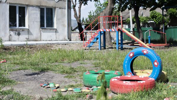 Игровая площадка детского сада - Sputnik საქართველო