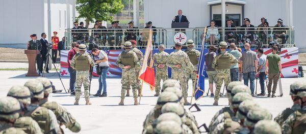 საბრძოლო მომზადების ცენტრის გახსნა ვაზიანში საბრძოლო მომზადების ცენტრის გახსნა ვაზიანში - Sputnik საქართველო