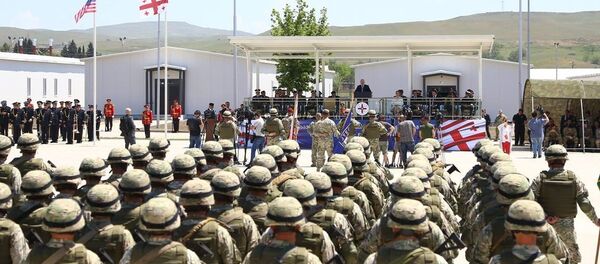 გერმანული ბაზა „ჰოჰენფელსის“ ანალოგით აშენებული საბრძოლო მომზადების ცენტრი (CTC) გახსნა გერმანული ბაზა „ჰოჰენფელსის“ ანალოგით აშენებული საბრძოლო მომზადების ცენტრი (CTC) გახსნა - Sputnik საქართველო