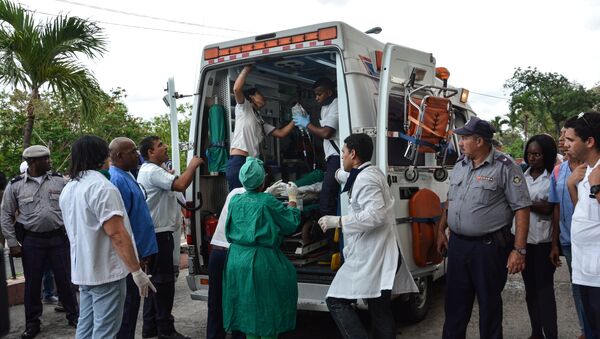 Выжившие после падения самолета получают медицинскую помощь, Гавана, Куба - Sputnik Грузия
