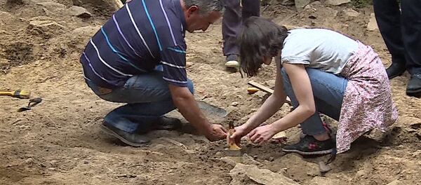 Археологи работают на раскопках. Архивное фото Археологи работают на раскопках. Архивное фото - Sputnik Грузия