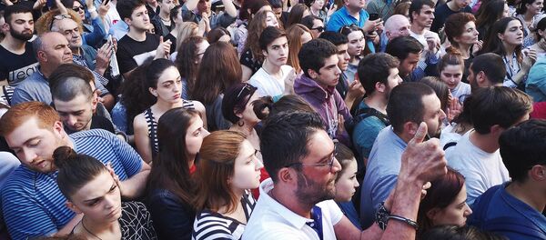 Акция протеста у Главной прокуратуры Грузии Акция протеста у Главной прокуратуры Грузии - Sputnik საქართველო