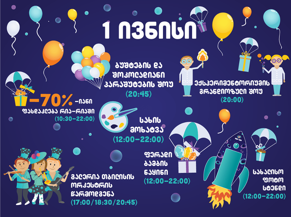 Афиша детского праздника Афиша детского праздника - Sputnik Грузия