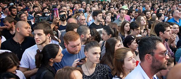 Акция протеста в столице Грузии у здания прокуратуры Акция протеста в столице Грузии у здания прокуратуры - Sputnik Грузия