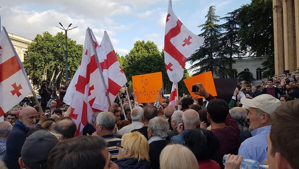 Акция протеста в Столице Грузии - Sputnik Грузия