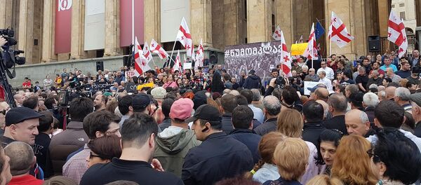 Акция протеста в столице Грузии - Sputnik Грузия