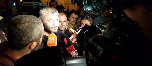 Заза Сиралидзе дает интервью журналистам - Sputnik Грузия