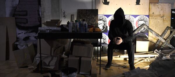 Предпоказ выставки Бэнкси в Москве - Sputnik Грузия