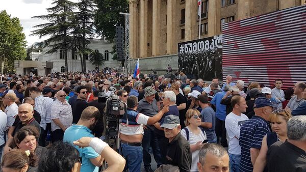 Акция протеста Не убивай меня на проспекте Руставели - Sputnik Грузия