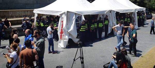 აქცია რუსთაველზე - Sputnik საქართველო