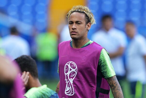 Футбол. ЧМ-2018. Неймар (Бразилия) на тренировке - Sputnik Грузия