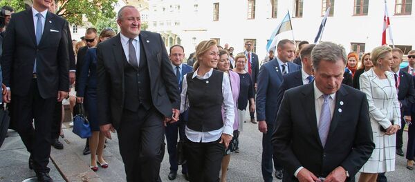 საქართველოს პრეზიდენტი გიორგი მარგველაშვილი მეუღლესთან მაკა ჩიჩუასთან ერთად ესტონეთში - Sputnik საქართველო