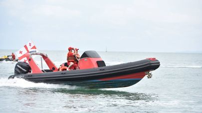 Грузинские спасатели на Черном море