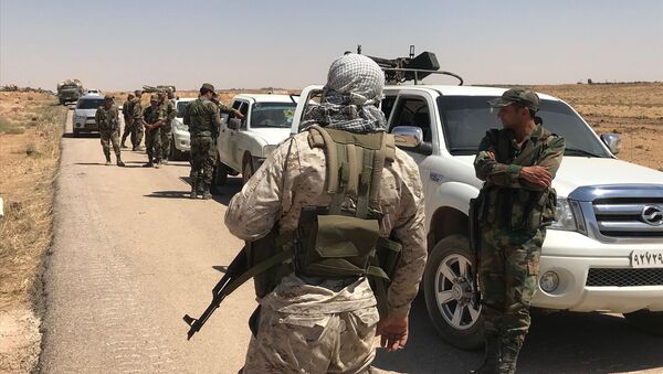 Сирийские войска на границе с Иорданией в провинции Дераа - Sputnik Грузия