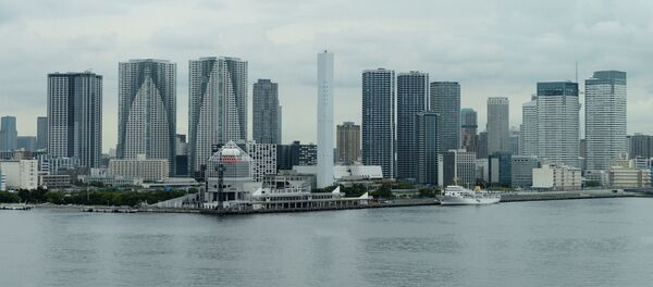 Небоскребы на берегу района Тюо в Токио - Sputnik Грузия