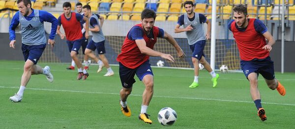Тренировка Динамо Тбилиси перед матчем с Дунайска Стреда - Sputnik Грузия