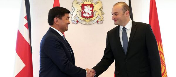 საქართველოს და ყირგიზეთის პრემიერ-მინისტრები მამუკა ბახტაძე და მუჰამედკალი აბილგაზიევი საქართველოს და ყირგიზეთის პრემიერ-მინისტრები მამუკა ბახტაძე და მუჰამედკალი აბილგაზიევი - Sputnik საქართველო