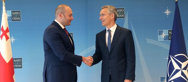 მამუკა ბახტაძე და იენს სტოლტენბერგი მამუკა ბახტაძე და იენს სტოლტენბერგი - Sputnik საქართველო