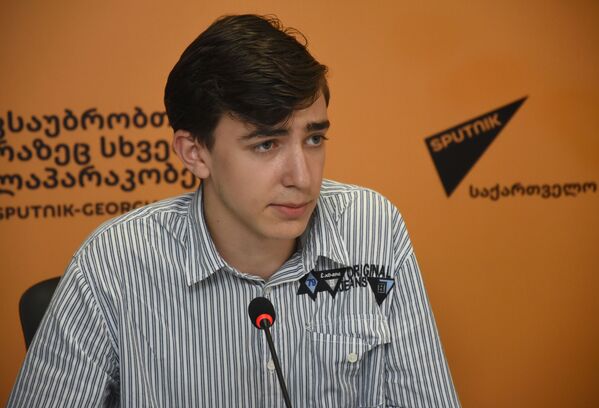 Участник детской киноакадемии Киноостров Николоз Будиашвили - Sputnik Грузия