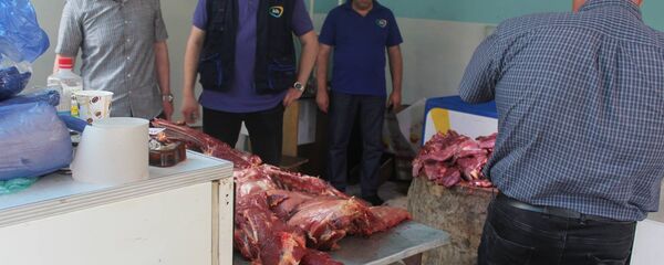 Инспекция проверяет качество мясных туш - Sputnik Грузия