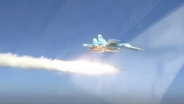 Су-34 уничтожил корабль террористов сверхзвуковой ракетой - Sputnik Грузия