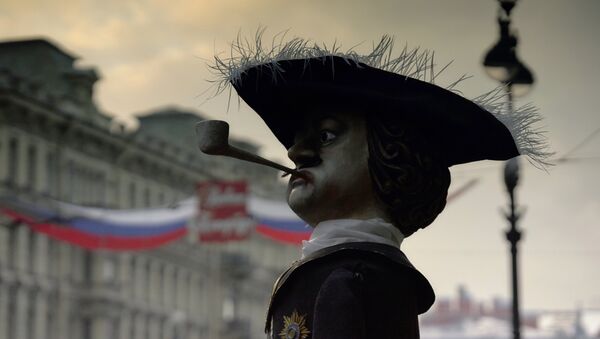 Акция театра Кукольный формат накануне Дня города в Санкт-Петербурге - Sputnik Грузия