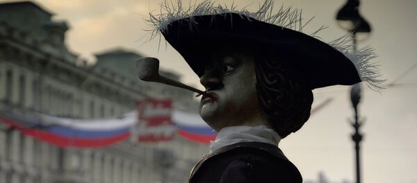Акция театра Кукольный формат накануне Дня города в Санкт-Петербурге - Sputnik Грузия