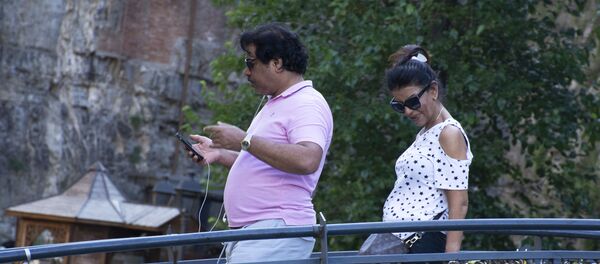 туристы в столице Грузии - Sputnik Грузия