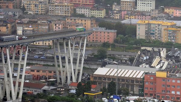 Обрушение моста в Генуе - Sputnik Грузия