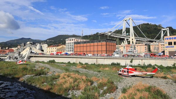 Обрушение моста в Генуе - Sputnik Грузия