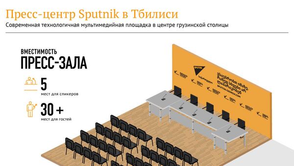 Пресс-центр Sputnik в столице Грузии - Sputnik Грузия