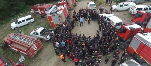 Пожарные в Грузии Пожарные в Грузии - Sputnik Грузия