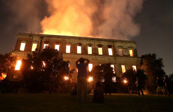 Сильный пожар охватил здание, в котором хранились более 20 миллионов ценнейших экспонатов - Sputnik Грузия