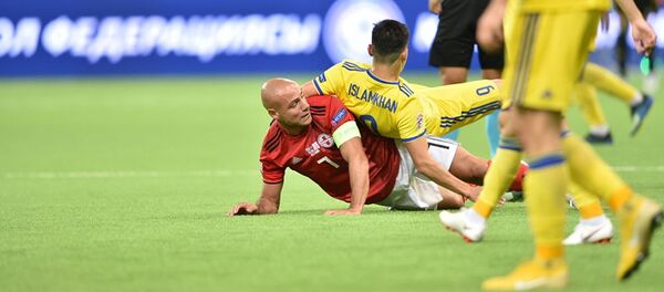 Матч между сборными Грузии и Казахстана в рамках Лиги наций УЕФА Матч между сборными Грузии и Казахстана в рамках Лиги наций УЕФА - Sputnik Грузия