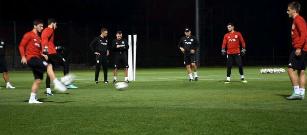 საქართველოსა და ლატვიის ნაკრებების ვარჯიში  საქართველოსა და ლატვიის ნაკრებების ვარჯიში - Sputnik საქართველო