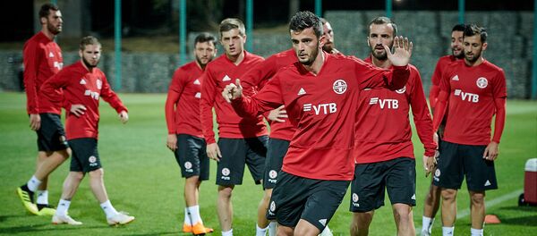 საქართველოს ნაკრები ვარჯიშზე - Sputnik საქართველო