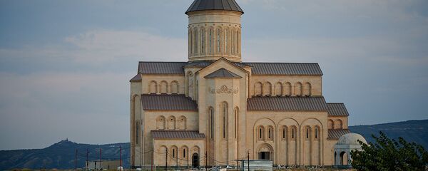 Православный храм на горе Махата - Sputnik Грузия