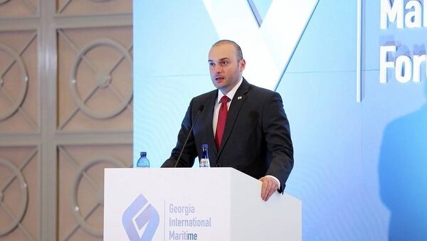 Премьер Грузии Мамука Бахтадзе на Международном морском форуме - Sputnik Грузия
