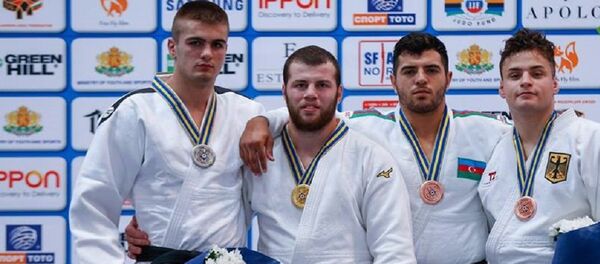 Грузинский дзюдоист Онисе Санеблидзе Грузинский дзюдоист Онисе Санеблидзе - Sputnik Грузия