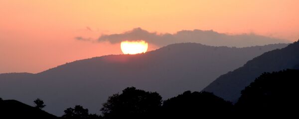 Закат в горах Грузии в Кахети - Sputnik Грузия