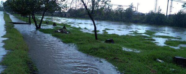 Наводнение в Ланчхутском районе региона Гурия - Sputnik Грузия