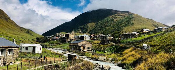 მდინარე ენგური სვანეთში მდინარე ენგური სვანეთში - Sputnik საქართველო