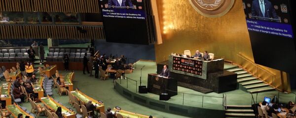 Премьер Грузии Мамука Бахтадзе на Саммите мира в ООН  - Sputnik Грузия