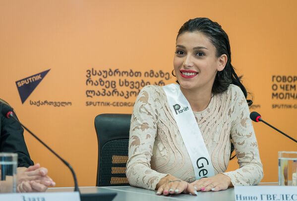 Представительница Грузии на конкурсе Miss and Mister Planet Нино Гвелесиани - Sputnik Грузия