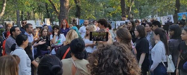 „აამოქმედე კანონი, დაიცავი დაიცველი!“ - აქცია ვაკის პარკში „აამოქმედე კანონი, დაიცავი დაიცველი!“ - აქცია ვაკის პარკში - Sputnik საქართველო