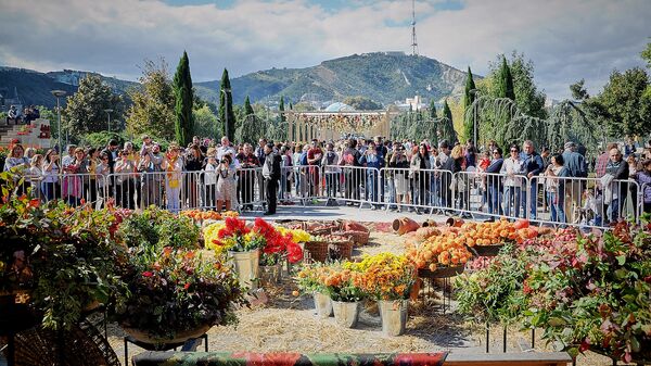 Столица Грузии во время празднования Тбилисоба - выставка цветов в парке Рике  - Sputnik Грузия